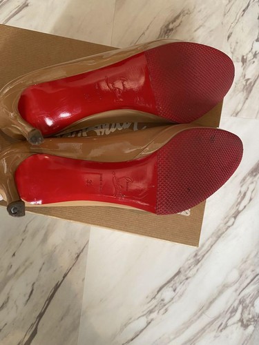 patent Ex+ Pumps beige Christian 39 US EU Louboutin leather 9 - Picture 5 of 6