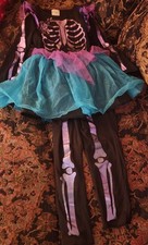4t halloween skeleton girl costume