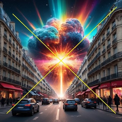 Beautiful Apocalyptic Sunburst Future Scene 8x10 Unframed Print (POST2)