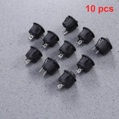 10pcs 2-polige Snap-In-Runde Runde Riegel an der Off-Autosschalter 6A 250 V