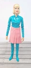 Marx Johnny West JANE WEST Figure Blond Doll Turquoise Body w Pink Skirt VTG HTF