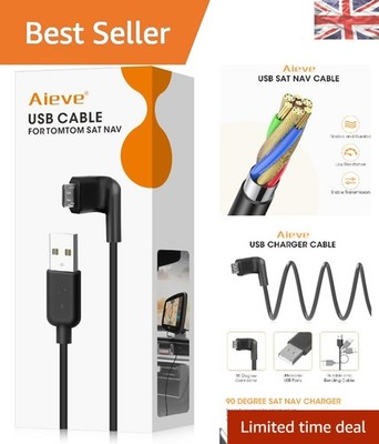 Robustes USB-Ladekabel für TomTom Navigation - perfekte Passform und 1,5 m Länge