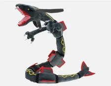 Anime Black Shiny Rayquaza 30" Plush Toy Dragon Stuffed Animal Doll Xmas Gift