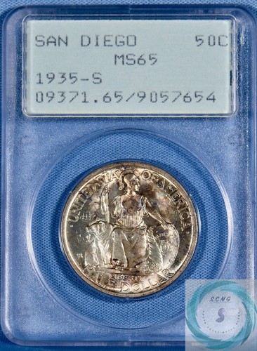 1935-S San Diego Commemorative 50c NGC MS 65 - Rattler Alert!!!