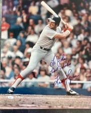 Fred Lynn Boston Red Sox Autographed 16x20 INSC JSA