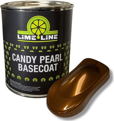 LiME LiNE Candy Pearl Basecoat Rootbeer Brown Quart Tri-Stage Auto Paint