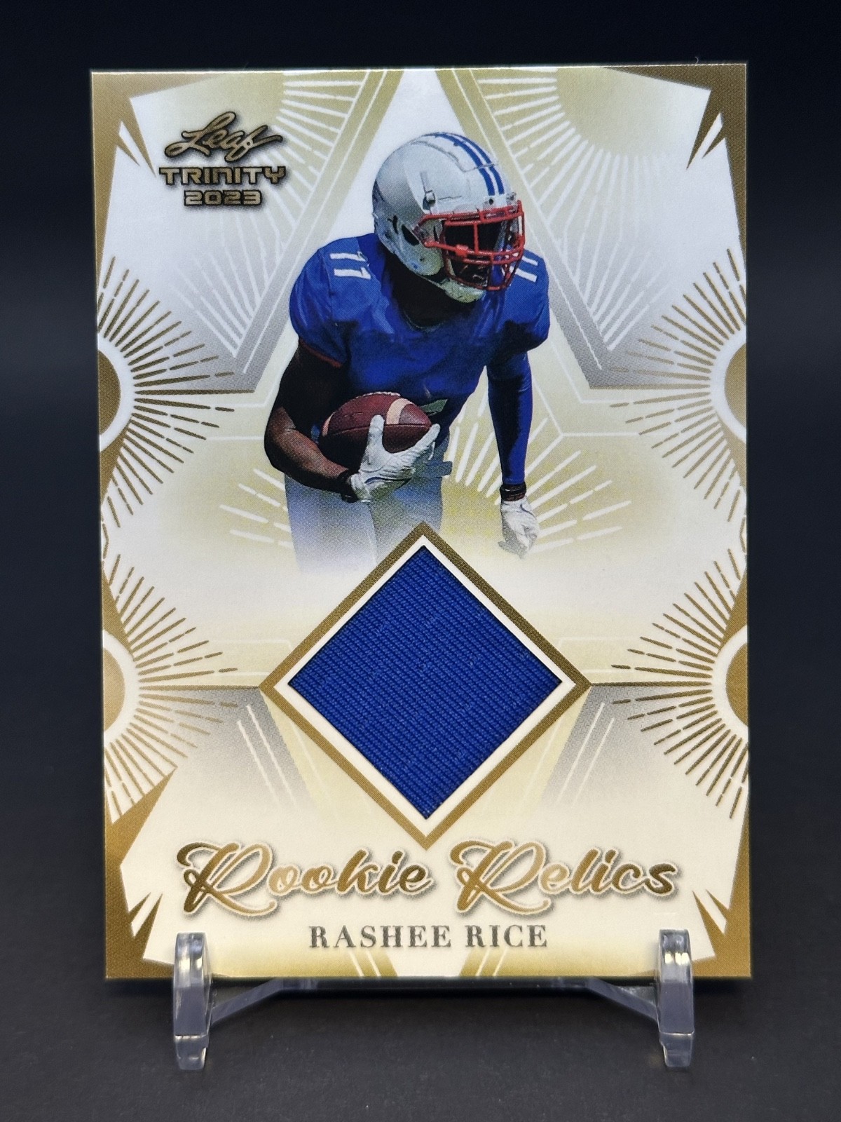 Rashee Rice Leaf Trinity Mega Box Rookie Relics #RR30 Base