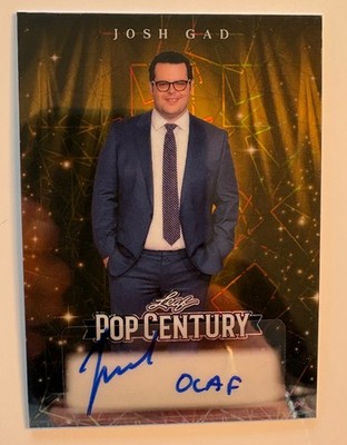 Josh Gad 1/1 2026 Leaf Gold Laser Pop Century Auto 1/1 OLAF Frozen Code Red