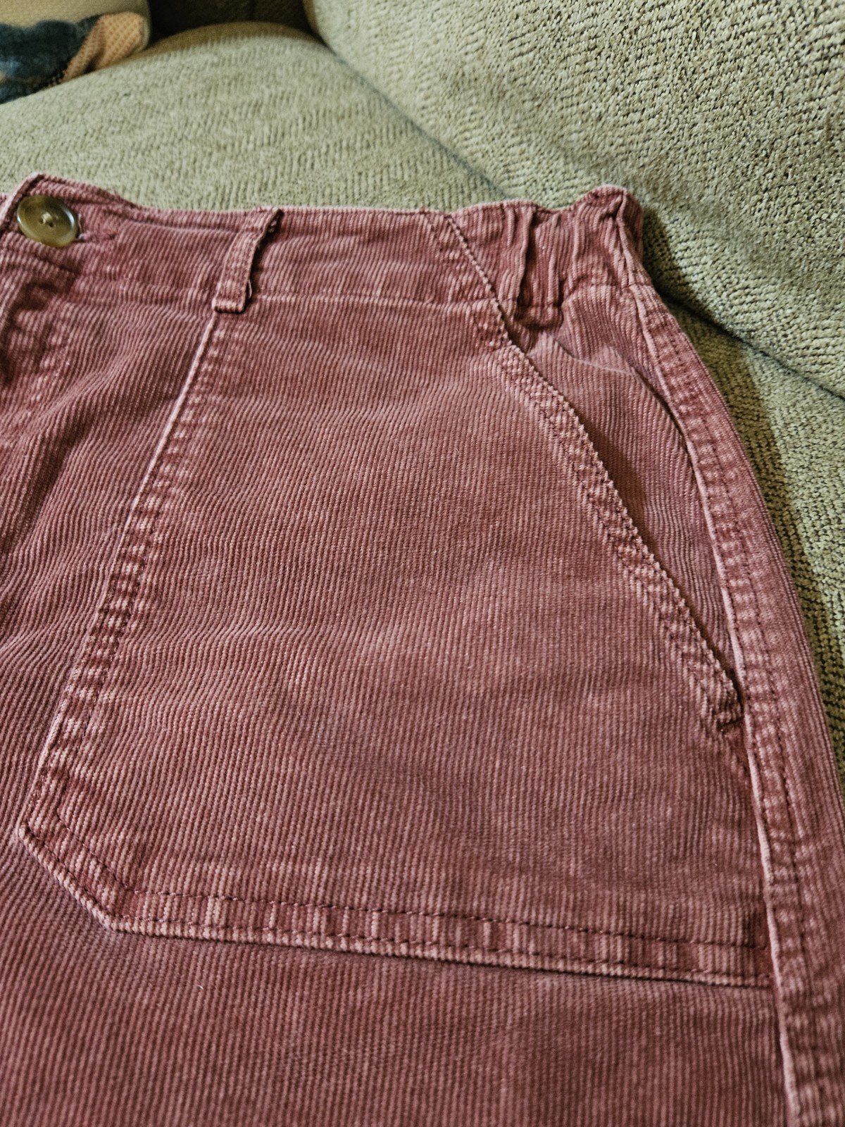 American Eagle Outfitters Raspberry Corduroy Mini… - image 4