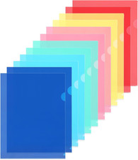 12 Pack Clear Document Folders, Plastic Transparent Folders Copy Safe Project Po