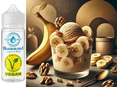 Banane Walnuss Eiscreme Eis Aroma Konzentrat - Vegan - Sasami - 100ml