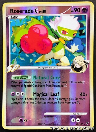Roserade C Supreme Victors 40 Reverse Holofoil MP Pokemon