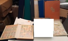 lot de  6 albums  de timbres et autres