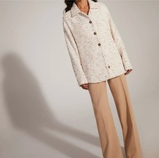Favorite Daughter Sz XS Cream Tweed Jacket