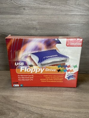 Vintage 2000 New Imation USB Floppy Drive Sealed PC / Mac NOS