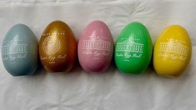 White House Easter Egg Roll 2020 Wooden Egg Rare Cancelled Event Collectible
