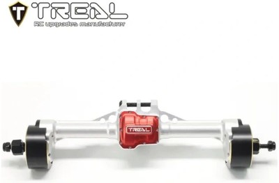 TREAL 1/18 TRX 4M Portal Axle Complete Rear Kit w/Brass Covers Aluminum Silver