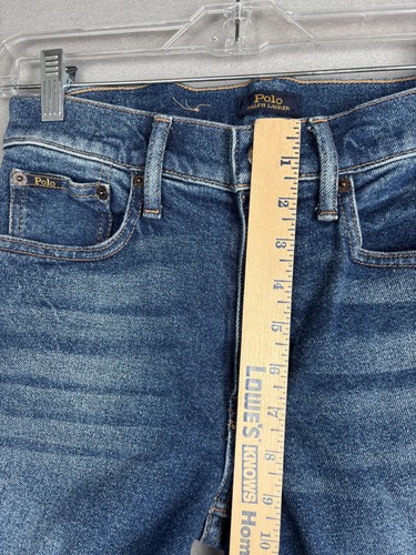 Polo Ralph Lauren Jeans Womens 27 Blue Tompkins Mid Rise Skinny Denim Pants - Picture 17 of 21