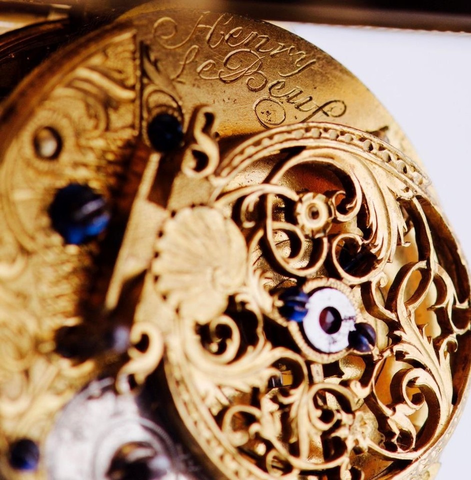 Antique French Pocket Watch Verge Fusee Memento Mori Skull Case by ...
