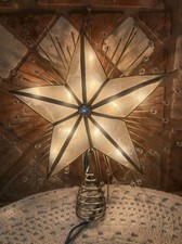 Vintage illuminated  Star Christmas tree topper Foremost Industries Original Box