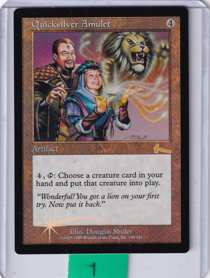 Quicksilver Amulet Magic: The Gathering Individual Trading Card