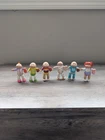 VTG 1980's Cabbage Patch Kids Mini Poseable Figures PVC Lot of 6 Various