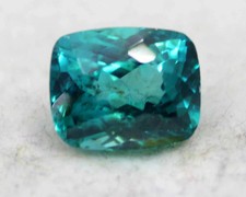 6 Ct Natural Montana Sapphire Cushion Cut Certified Loose Gemstone Green