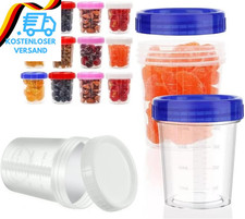 12 Stück Frischhaltedosen Mit Deckel Klein, Kunststoff Gefrierdosen,Meal Prep Bo