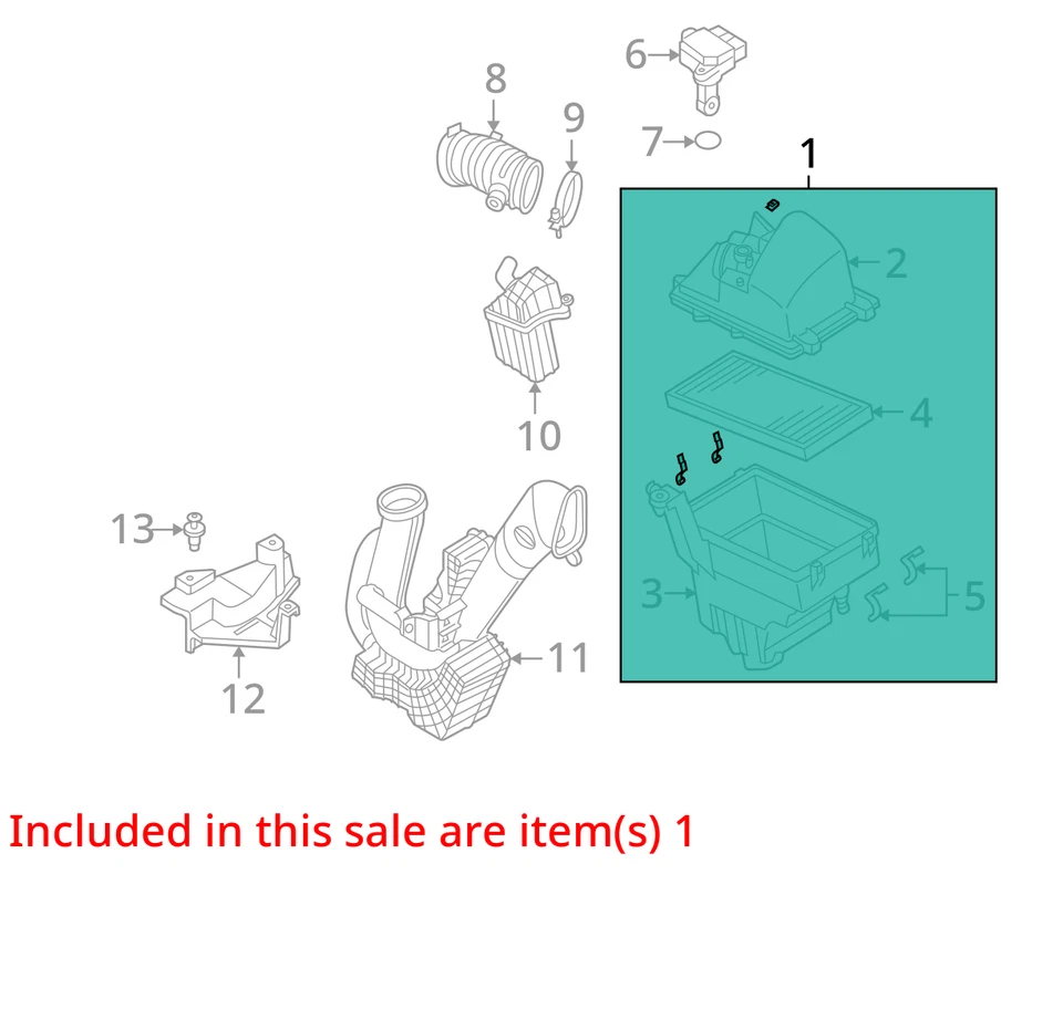 2004-09 Mazda 3 (2.3L / S Sport) Air Cleaner Lid *ONLY*  - Image 2 of 3