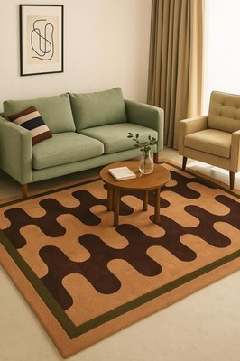 Handmade Rug | Irregular Rug | Wool Rugs | Living Room Rug | Tufted A355