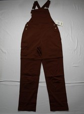 Duluth Trading Co. Women's Heirloom Gardening Overalls JK5 Dark Roast Size XS