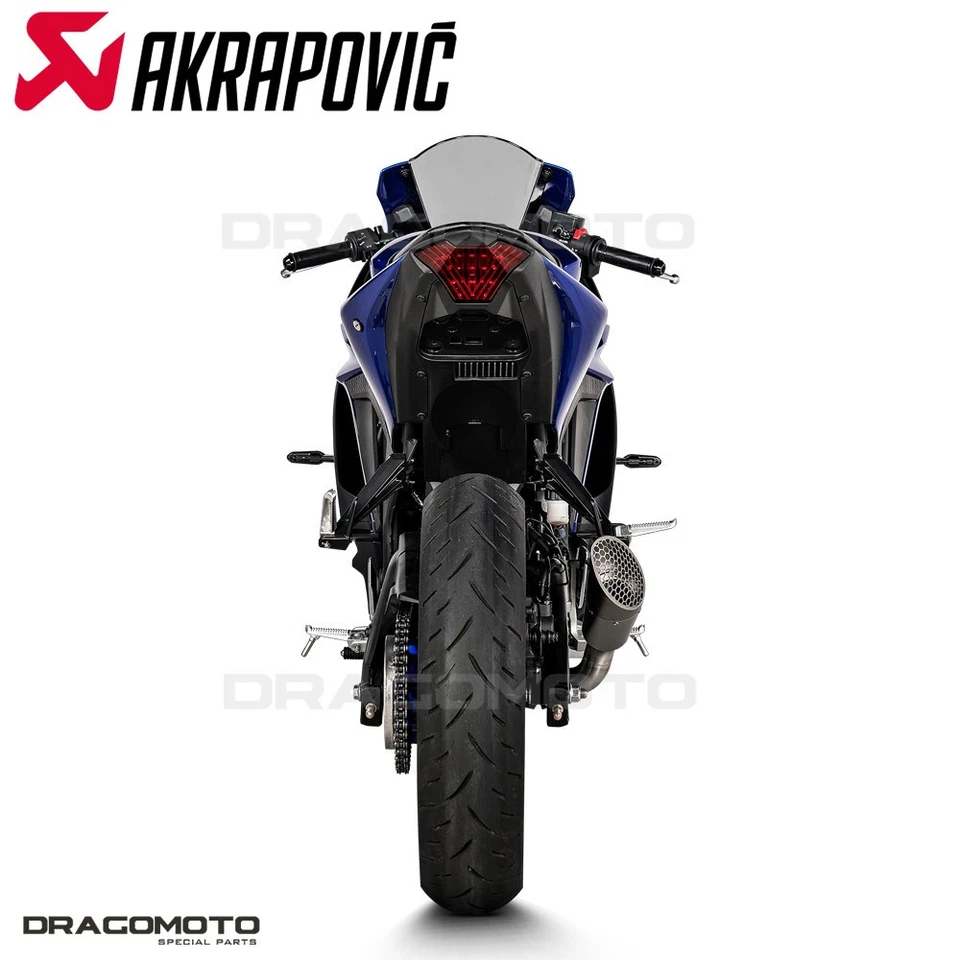 Escape YAMAHA YZF-R3 ABS 2015-2025 AKRAPOVIC Titanium RC S-Y3SO6-IVOSS Foto 4 de 4
