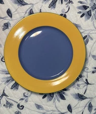 Lindt Stymeist Colorways Dessert Pie Plate 8" Rare Blue Yellow Japan