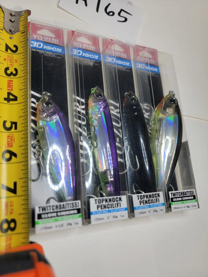Lote de 4 señuelos Yo-Zuri cebos Topwater/twich Foto 3 de 4