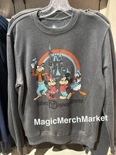 Disney Parks WDW Mickey Mouse Friends Pullover Sweatshirt Size XL New