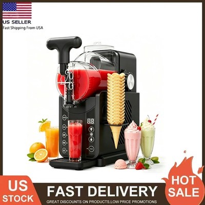 68oz Slushie Machine Margarita Smoothie Frozen Drink Slushy and Ice Cream Maker