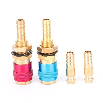 Water Cooled Gas Adapter Quick Connector Fitting Fit TIG Welding Torch Intake M8