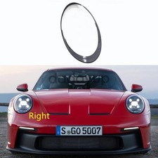 1pcs For Porsche 911 992 2019-2026 Right Side Headlight Lens Cover Replace