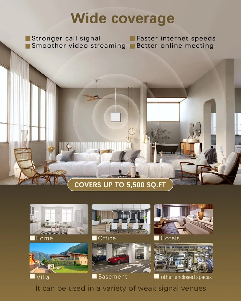 5G/4G Mobile Signal Repeater Compatible with All Carrier Band 12/17/13/2/5/4/66 - Image 4 of 4