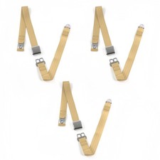 Early Cars 1928 - 1932 Airplane 2pt Tan Lap Bench Seat Belt Kit - 3 Belts v8 rod