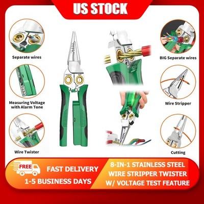 Professional Wire Stripper AWG 18-4/0mm² Cable Cutting & Stripping Tool