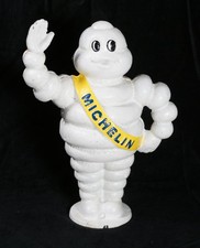Vintage Cast Iron Michelin Man Figure Piggy Bank (A5)