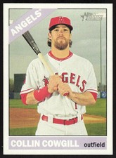 2015 Topps Heritage Collin Cowgill #673 Los Angeles Angels