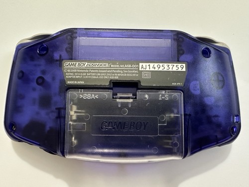 Nintendo Game Boy Advance - Glacier Blue (Translucent Blue) Handheld System - Picture 2 of 17