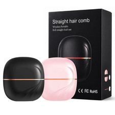 Cordless Hair Straightener Comb USB-C Rechargeable Ionic Travel Mini Portable