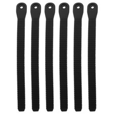 6Pcs Universal PVC Roller Skates Strap Replacement Buckles Black
