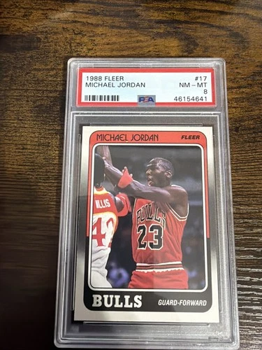 1988 Fleer Michael Jordan PSA 8 HOF