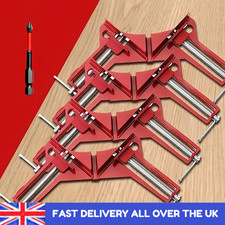 Right Angle 90° Corner Clamp Picture Frame Glass Holder Woodworking Tool UK