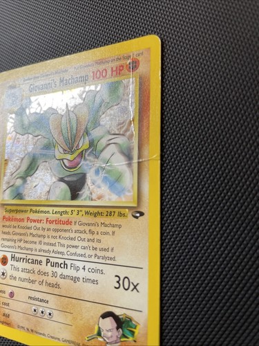 Pokémon Giovanni's Machamp 6/132 Gym Challenge Holo - MP - Picture 7 of 12