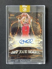 C.J. Mccollum 2025-26 Topps Three 3 Hit The Mark Orange Auto /25 #HM-CM